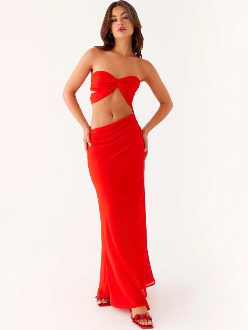 NWT Carla Maxi Dress in Red